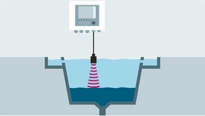 Princip ultrazvukového měření rozhraní voda–kal