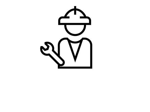Ikona technika údržby - klíčová osoba profitující ze správy souborů prostřednictvím IIoT