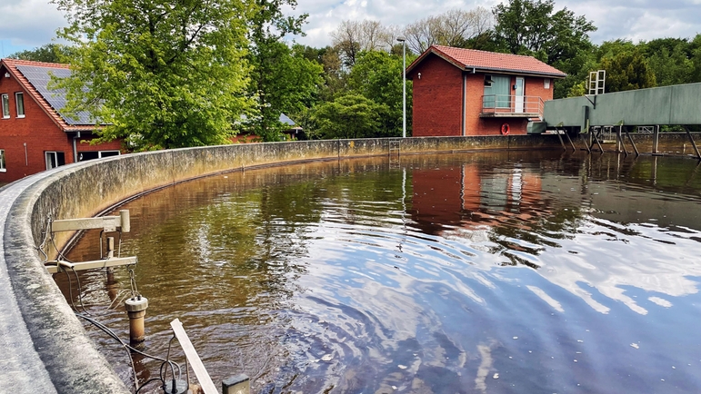 Wastewater treatment plan, town of Velen