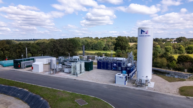 Modulární řešení pro zachycování a zkapalňování bio CO2 v místě výroby biometanu ve Francii