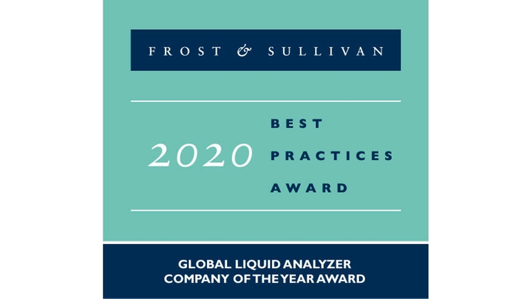 Logo ocenění Globální společnost roku od Frost & Sullivan
