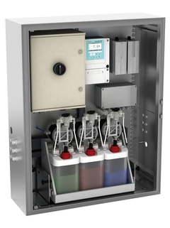 Automatizovaný systém měření pH, čištění a nastavení – kompletní s krytem