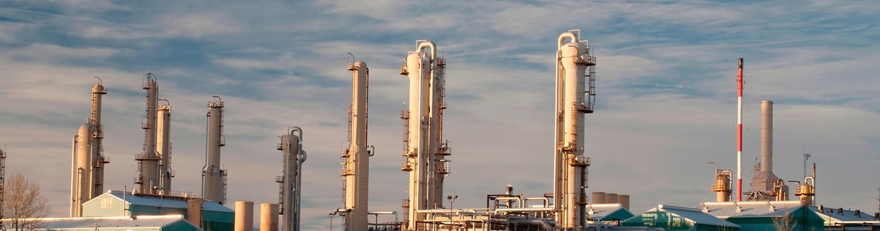 Natural gas plant in Alberta Canada