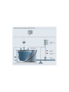 Příklad aplikace systému měření v nádržích a prevence proti přeplnění SOP300
