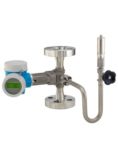 Prowirl O 200 with mounted pressure measuring unit for steam