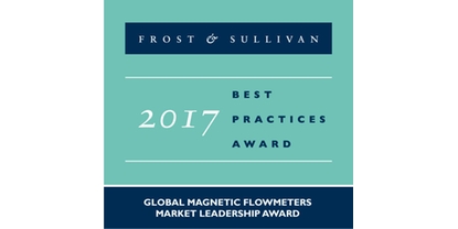 Společnosti Endress+Hauser bylo uděleno ocenění Global Market Leadership Award za její magneticko-indukční průtokoměry