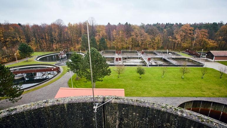 ČOV ve městě Stadtlohn, Severní Porýní-Vestfálsko