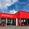 Obrázek nakládací stanice asfaltu u společnosti BITUTANK AG ve Švýcarsku