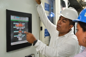 Monitorování teploty turbíny, generátoru a hřídele
