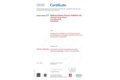 Certifikát informační bezpečnosti ISO 27001 Certifikát informační bezpečnosti ISO 27001