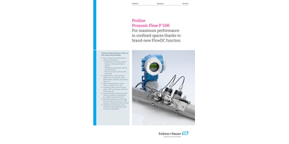 Obal Inovační brožury - Proline Prosonic Flow P 500