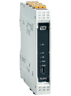 RLN42 2-channel NAMUR isolating amplifier with universal power supply and relay signal output