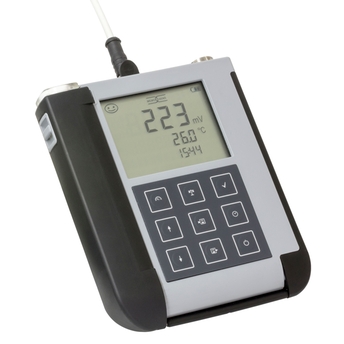 Robustní přenosný přístroj (handheld) pro měření pH a ORP, vodivosti, kyslíku a teploty v prostorech s nebezpečím výbuchu.