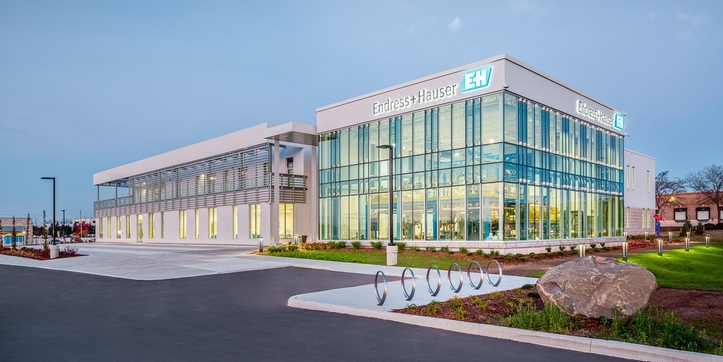Nové středisko Customer Experience Center společnosti Endress+Hauser v Burlingtonu, Kanada (Ontario).