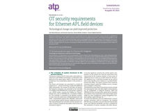 Dokument o kybernetické bezpečnosti: Požadavky na zabezpečení OT pro polní zařízení Ethernet-APL